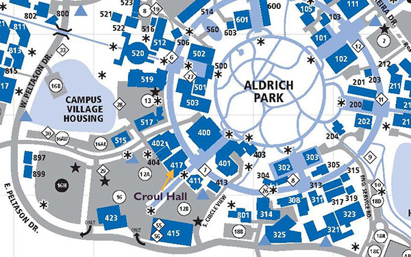 UCI campus map